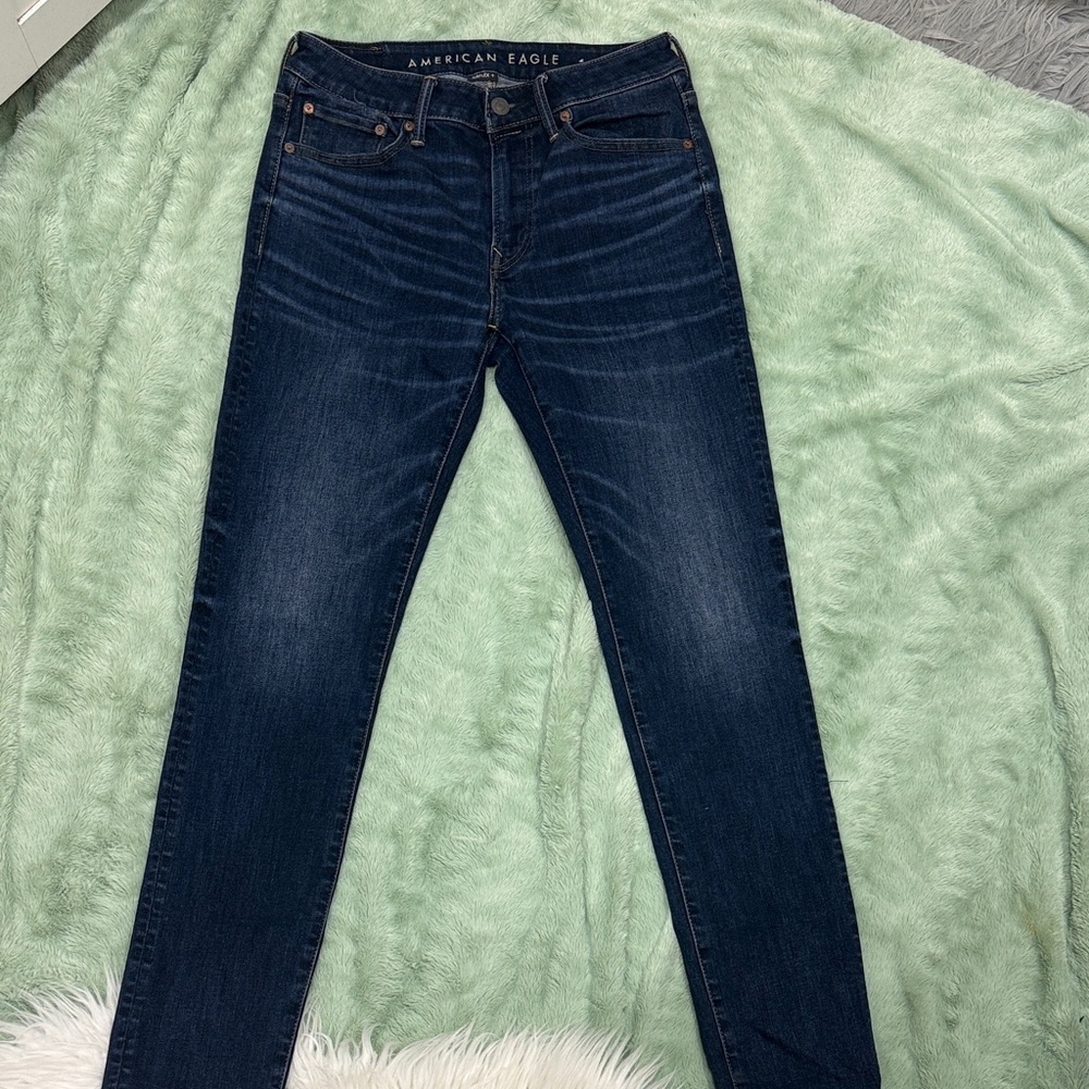 American Eagle Outfitters Women's Deep Indigo Skinny Jeans